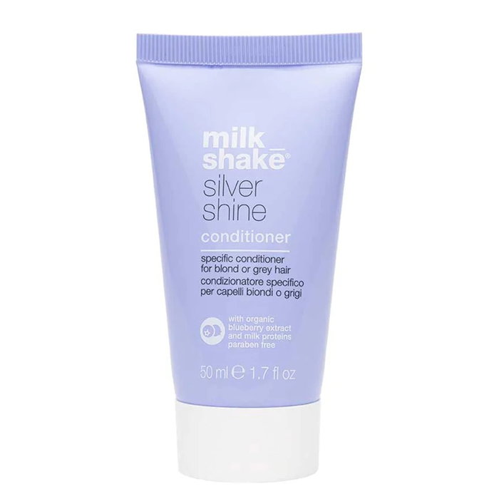 Silver Shine, Sin parabenos, Acondicionador de cabello, Para la neutralización de tonos amarillos, 50 ml Silver Shine, Sin parabenos, Acondicionador de cabello, Para la neutralización de tonos amarillos, 50 ml
