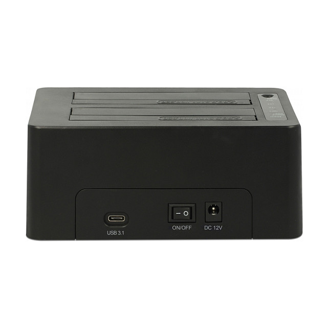 DeLOCK Docking Station USB Type-C 10 Gbps 63957 para 2 HDD/SSD SATA con Función Clonar
