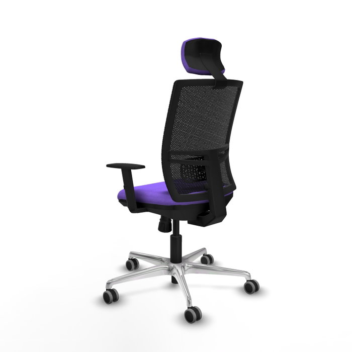 PIQUERAS Y CRESPO Silla de oficina Yunquera con mecanismo Sincro, Lila y Negro PIQUERAS Y CRESPO Silla de oficina Yunquera con mecanismo Sincro, Lila y Negro