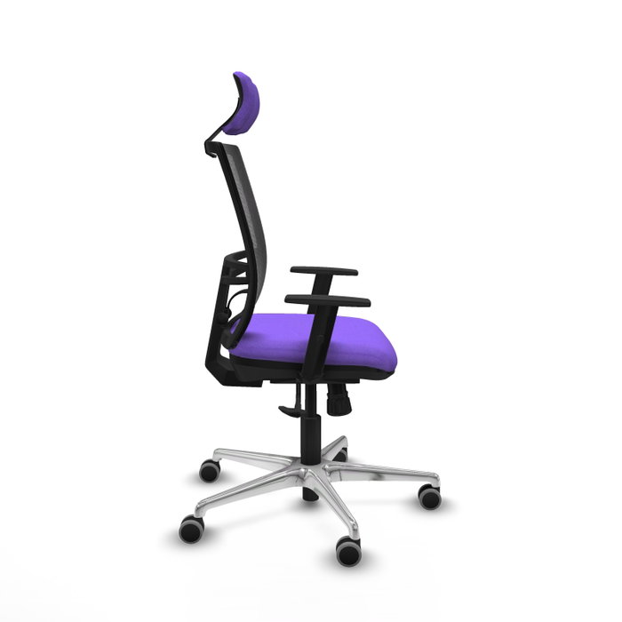 PIQUERAS Y CRESPO Silla de oficina Yunquera con mecanismo Sincro, Lila y Negro PIQUERAS Y CRESPO Silla de oficina Yunquera con mecanismo Sincro, Lila y Negro