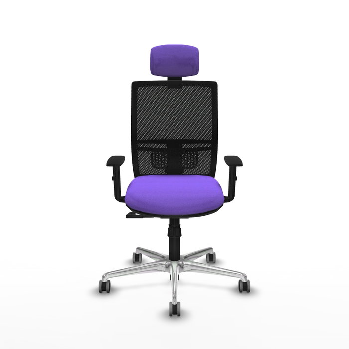 PIQUERAS Y CRESPO Silla de oficina Yunquera con mecanismo Sincro, Lila y Negro PIQUERAS Y CRESPO Silla de oficina Yunquera con mecanismo Sincro, Lila y Negro