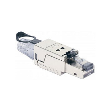 Intellinet 790741 Conector RJ45 Macho Cat6a STP 10G U/FTP Con Contactos Chapados en Oro para Cable de Red
