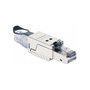Intellinet 790741 Conector RJ45 Macho Cat6a STP 10G U/FTP Con Contactos Chapados en Oro para Cable de Red