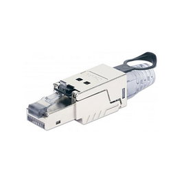 Intellinet 790741 Conector RJ45 Macho Cat6a STP 10G U/FTP Con Contactos Chapados en Oro para Cable de Red