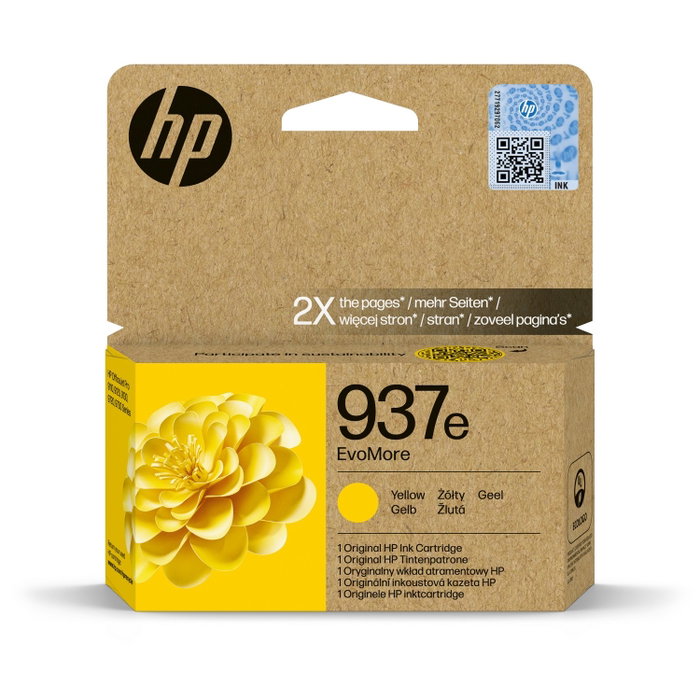 HP 937e EvoMore Cartucho de Tinta Amarillo XL