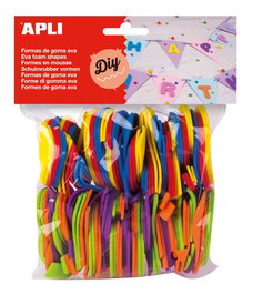 APLI Formas Números de Goma EVA Colores Surtidos 120 Unidades