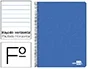 Liderpapel Cuaderno Espiral Folio Tapa Blanda 80 Hojas 60gr Horizontal Con Margen Color Azul