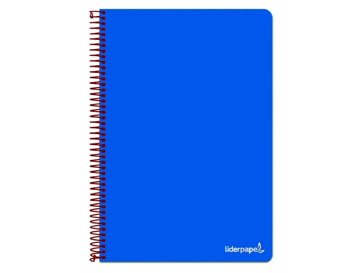 Liderpapel Cuaderno Espiral Folio Tapa Blanda 80 Hojas 60gr Horizontal Con Margen Color Azul