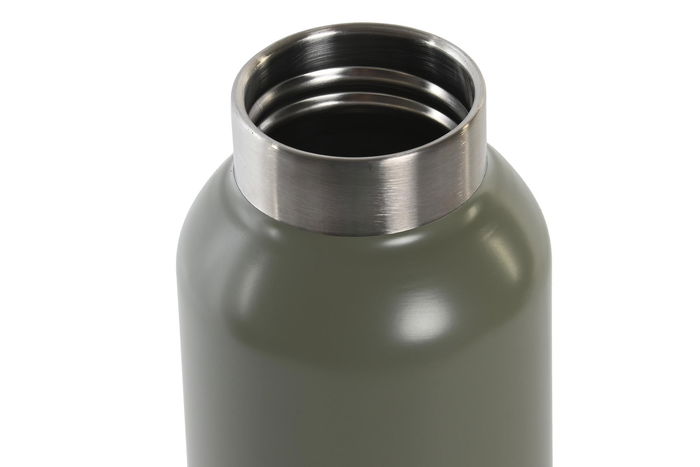 DKD Home Decor Botella Inox Doble Pared Verde Rosa 7 x 27 x 7 cm (6 Unidades) 500ml