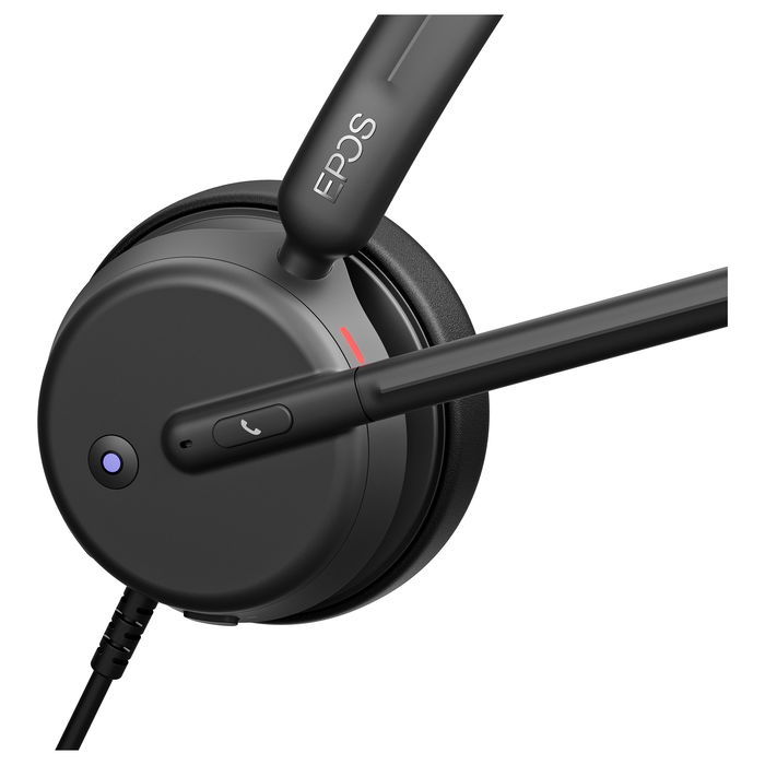EPOS Impact 430T Auriculares de Diadema USB-C Alámbricos para Llamadas y Música, Supraaurales, Negro, Frecuencia 20-20000 Hz, 103.6g, Compatible con Microsoft Teams