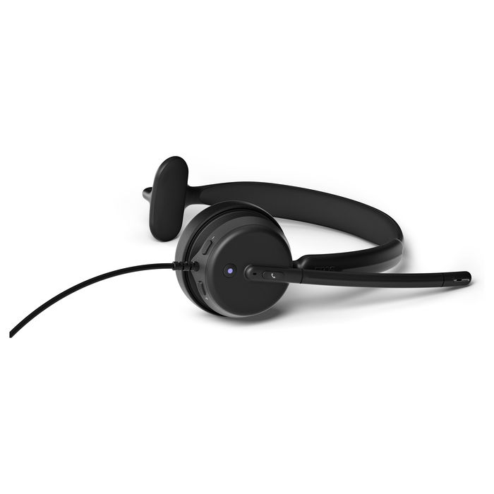 EPOS Impact 430T Auriculares de Diadema USB-C Alámbricos para Llamadas y Música, Supraaurales, Negro, Frecuencia 20-20000 Hz, 103.6g, Compatible con Microsoft Teams