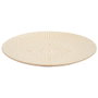 Home Deco Factory Plato Llano Beige Sahara Gres Mirage Diámetro 27 cm