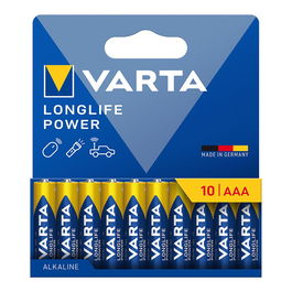 Varta Pila Alcalina Longlife Power AAA LR03 Blister 10 Unidades ø10,5 x 44,5 mm
