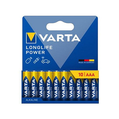 Varta Longlife Power Micro AAA LR03, Pack de 10 unidades