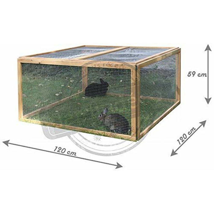 Kerbl Jaula exterior Vario para roedores - 120x120x59cm Kerbl Jaula exterior Vario para roedores - 120x120x59cm