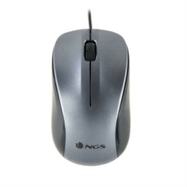 NGS Crew Ratón Óptico Gris Ambidiestro 1200 DPI USB