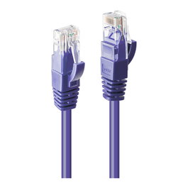 LINDY Cable de red Cat6 U/UTP Púrpura 2 m RJ-45