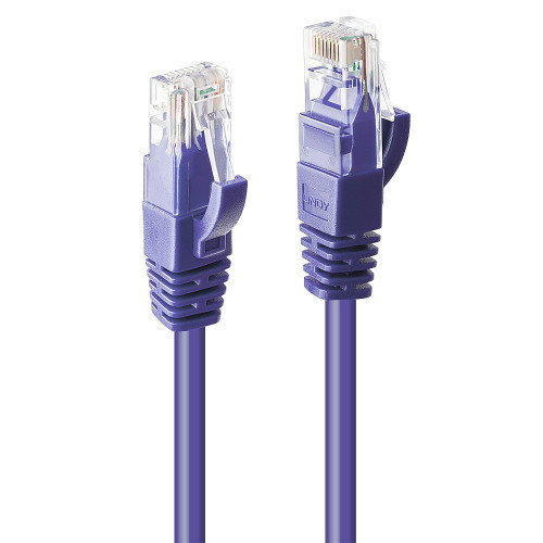 LINDY Patchkabel Cat6 U/UTP Púrpura 2m LINDY Patchkabel Cat6 U/UTP Púrpura 2m