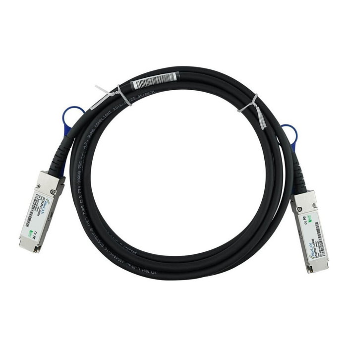 BlueOptics ACC763-10000S-BL 100Gb QSFP28 DAC de 3m BlueOptics ACC763-10000S-BL 100Gb QSFP28 DAC de 3m