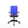 PIQUERAS Y CRESPO Silla de oficina Motilla con mecanismo Sincro, Morado y Azul