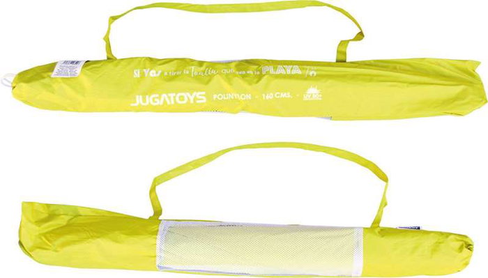 JugaToys Sombrilla Amarilla Polinylon 160cm