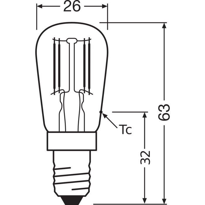 Ledvance-Osram Bombilla LED Special E14 250lm 6500K Ledvance-Osram Bombilla LED Special E14 250lm 6500K