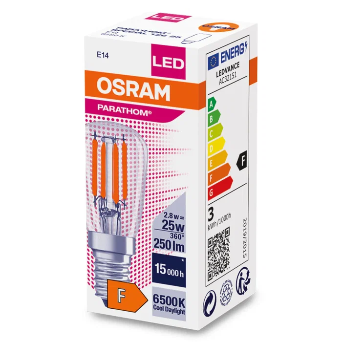 LVE Lámpara LED para frigoríficos E14 Blanco Frío 6500K 250 lm