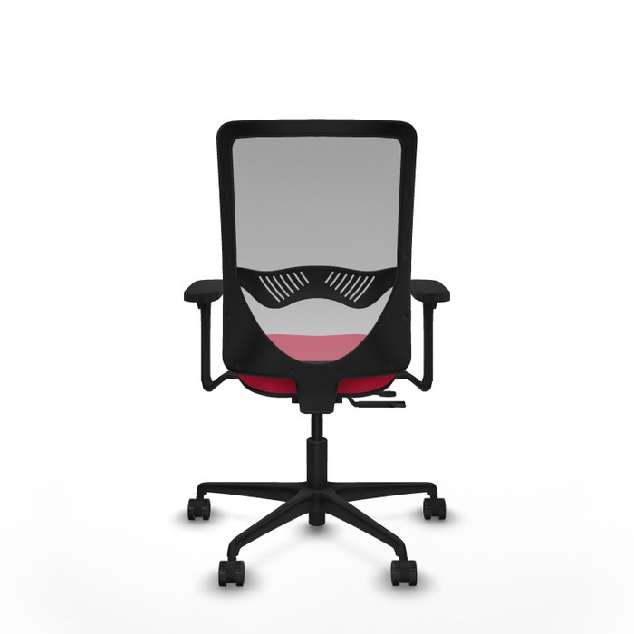 PIQUERAS Y CRESPO Silla de oficina Zulema con mecanismo Sincro/Traslack Rojo y Gris PIQUERAS Y CRESPO Silla de oficina Zulema con mecanismo Sincro/Traslack Rojo y Gris