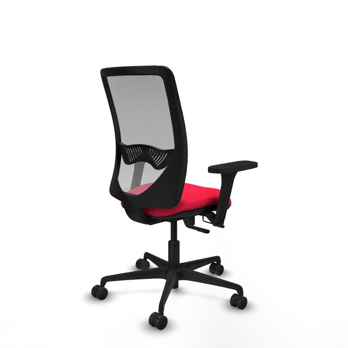 PIQUERAS Y CRESPO Silla de oficina Zulema con mecanismo Sincro/Traslack Rojo y Gris PIQUERAS Y CRESPO Silla de oficina Zulema con mecanismo Sincro/Traslack Rojo y Gris