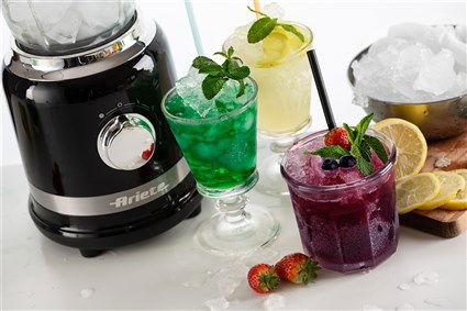 Ariete 585/02 Batidora de Vaso Moderna Negra 4 Velocidades con Función Pulse Vaso de Vidrio