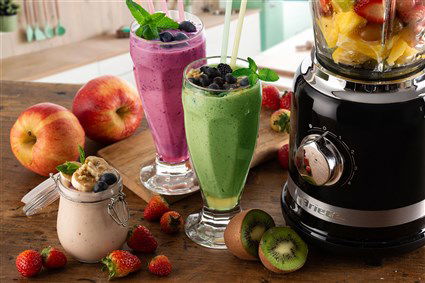 Ariete 585/02 Batidora de Vaso Moderna Negra 4 Velocidades con Función Pulse Vaso de Vidrio