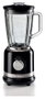 Ariete Batidora de Vaso Moderna Negra con Vaso de Vidrio 1,5 L
