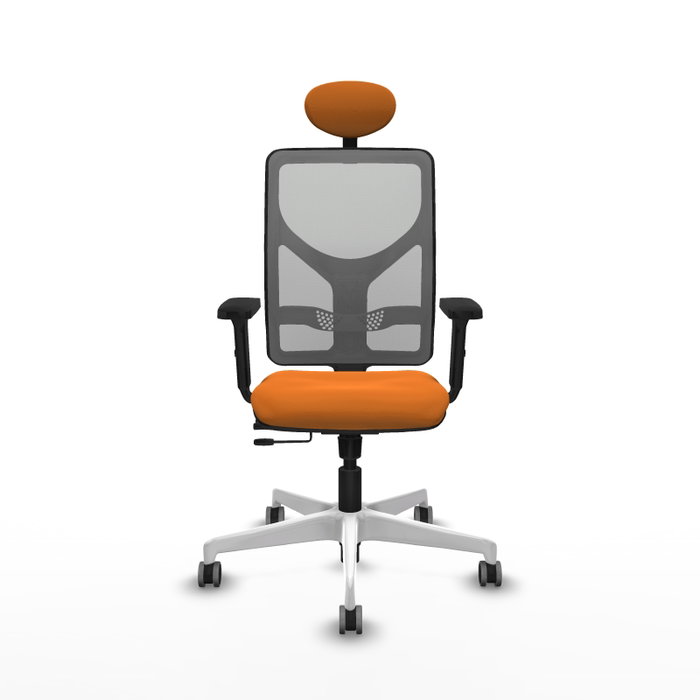 PIQUERAS Y CRESPO Silla de oficina Motilla Naranja y Gris