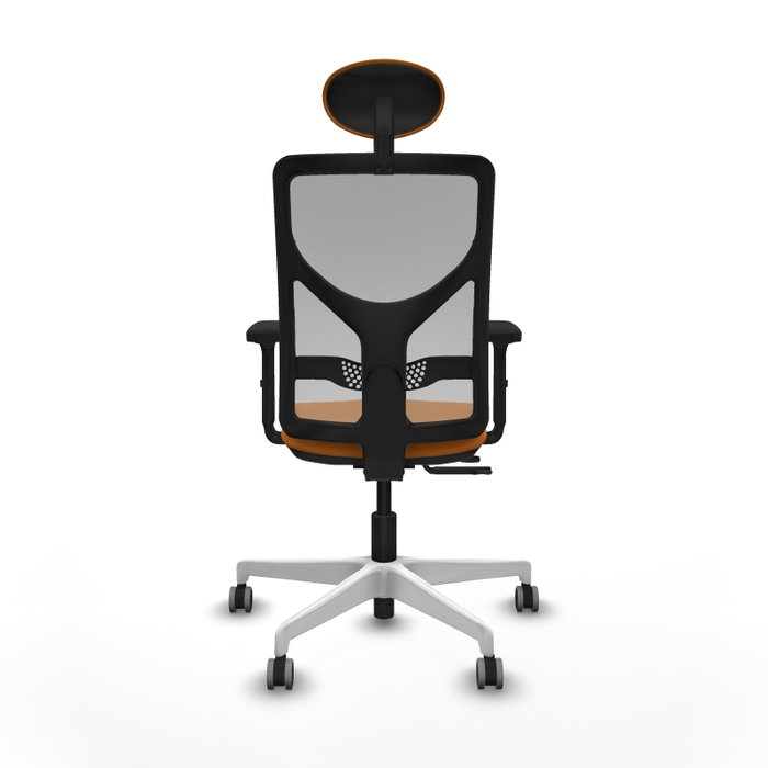 PIQUERAS Y CRESPO Silla de oficina Motilla Naranja y Gris