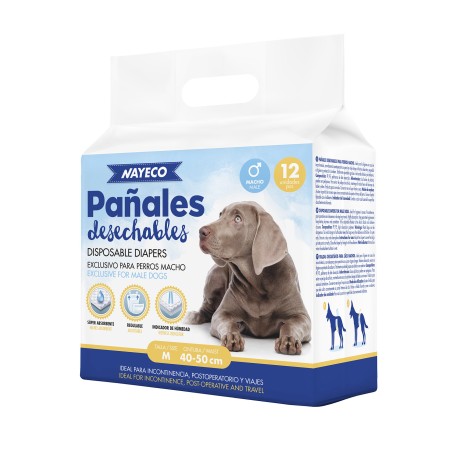 Nayeco Pañal para Perro Macho Talla XL (60-85 cm)