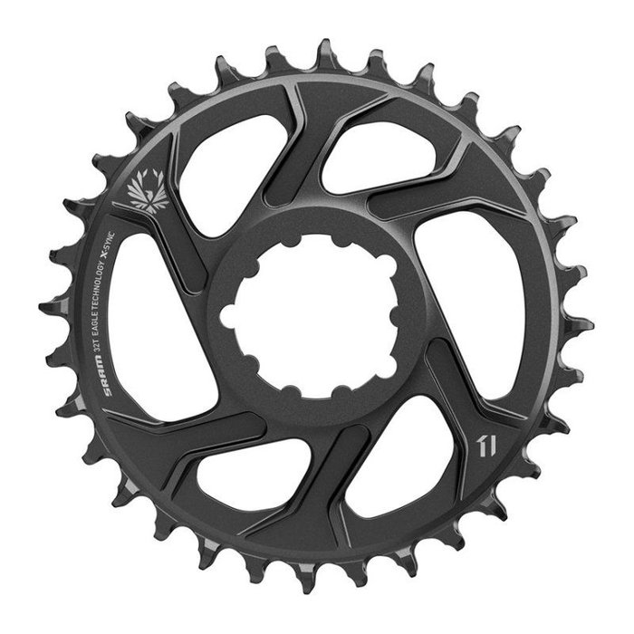 Sram Plato X-Sync Eagle 32D DM 6 Offset Acero Negro Sram Plato X-Sync Eagle 32D DM 6 Offset Acero Negro