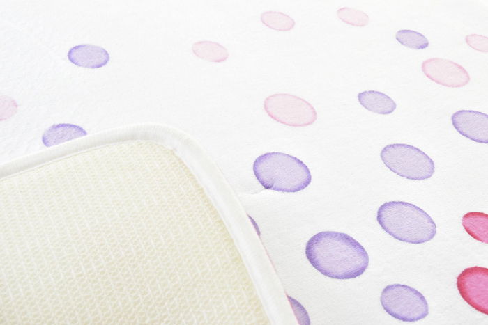 DKD Home Decor Alfombra Dots Moderno Multicolor Poliester 60 cm x 40 cm x 1 cm (6 Unidades)