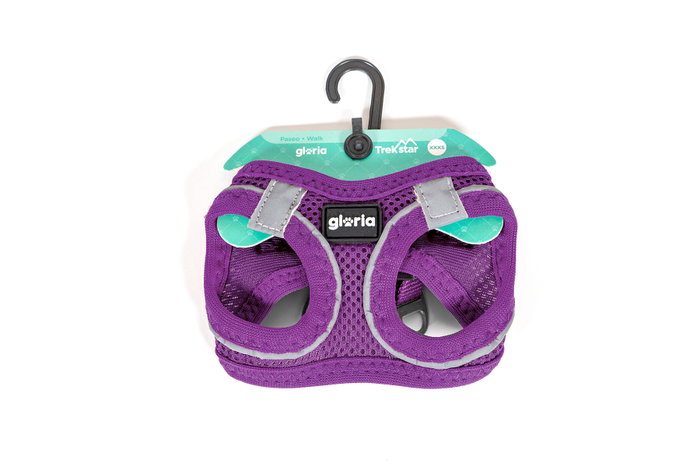 Arnés para Perro Gloria Trek Star 27-28 cm 31-34,6 cm Morado XS