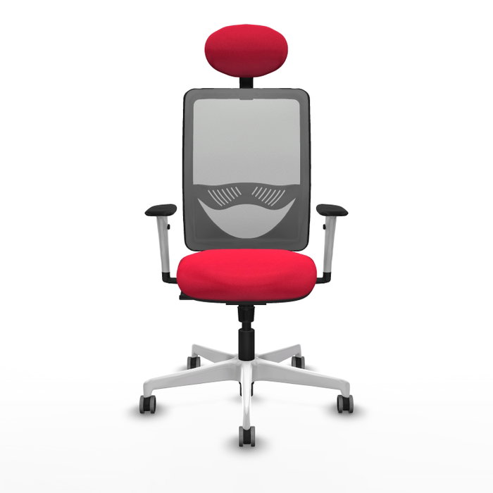 PIQUERAS Y CRESPO Silla de oficina Zulema con Mecanismo Sincro, Rojo y Gris PIQUERAS Y CRESPO Silla de oficina Zulema con Mecanismo Sincro, Rojo y Gris