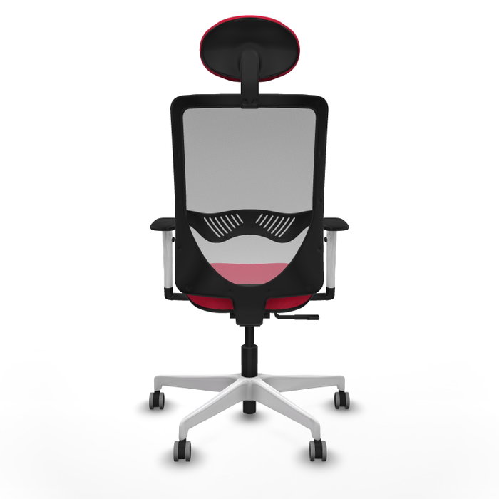 PIQUERAS Y CRESPO Silla de oficina Zulema con Mecanismo Sincro, Rojo y Gris PIQUERAS Y CRESPO Silla de oficina Zulema con Mecanismo Sincro, Rojo y Gris