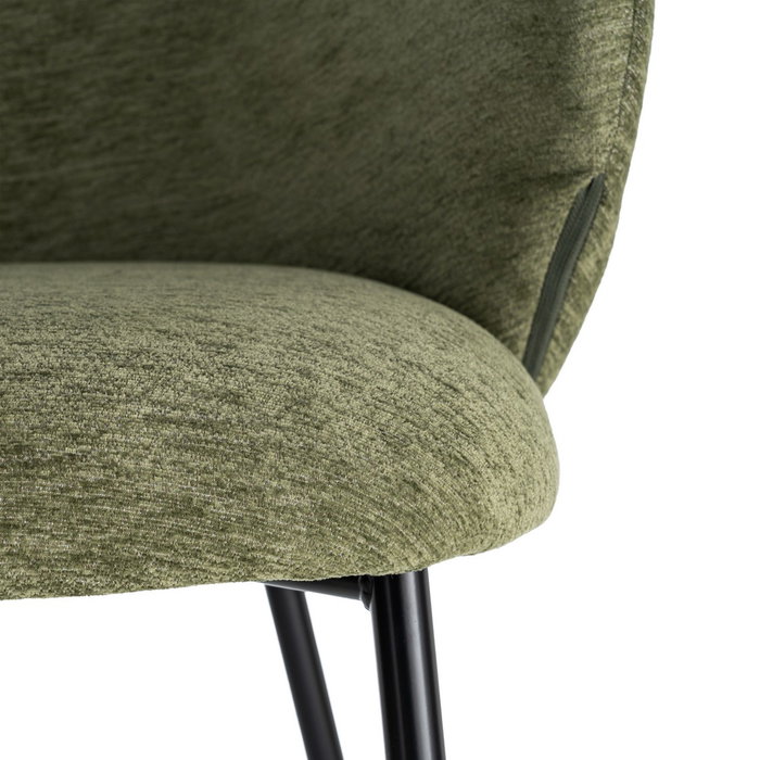 Silla Verde Tejido-Metal Contract 56,50 X 56 X 74,50 cm (Set de 2)