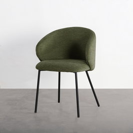 Silla Verde Tejido-Metal Contract 56,50 X 56 X 74,50 cm (Set de 2)