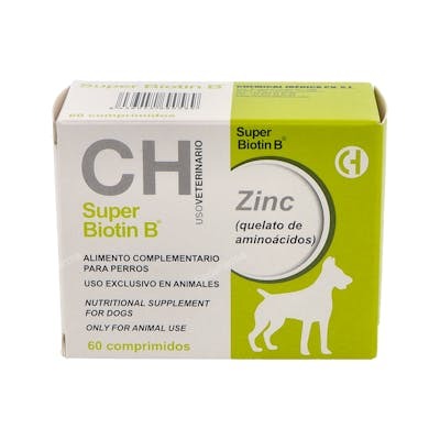 Chemical Iberica Vet Super Biotin B 60 Comprimidos Chemical Iberica Vet Super Biotin B 60 Comprimidos