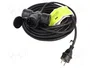 GOOBAY Prolongador de Alimentación H05RR-F 3G1,5mm2 25m Negro