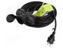GOOBAY Prolongador de Alimentación H05RR-F 3G1,5mm2 25m Negro