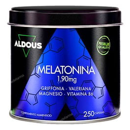 ALDOUS BIO Melatonina con Magnesio, Griffonia, Valeriana y Vitamina B6 para el Sueño Reparador
