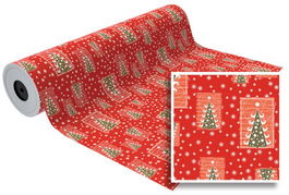 Papel De Regalo Bobina Basika 31 Cm X 80 M (2 Kg Aprox.) Navidad (Nv1117-F 31 Cm)