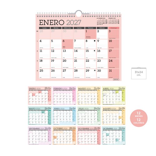 SENFORT Calendario Classic Mensual para Escribir 2027 310x240 mm SENFORT Calendario Classic Mensual para Escribir 2027 310x240 mm