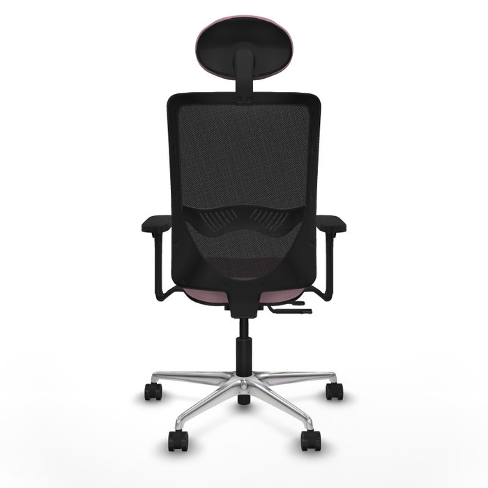 PIQUERAS Y CRESPO Silla de oficina Zulema con mecanismo Sincro/Traslack, Rosa y Negro