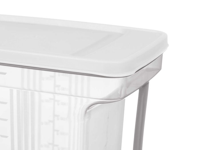 Kinvara Organizador Asa 2,5 L Transparente Gris 20x17x13 cm (Set de 24)